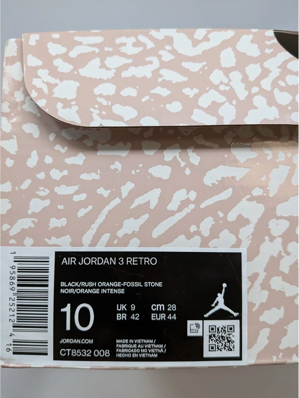 Size 10 - Jordan 3 Retro Mid Desert Elephant
